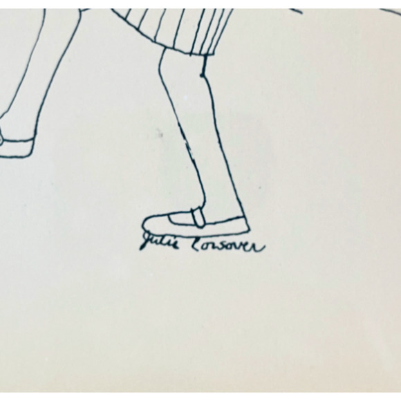 Julie Corsover Print "Ring Around a Rosy" Nine Kids Playing Vintage Framed 13x19 - Picture 4 of 13